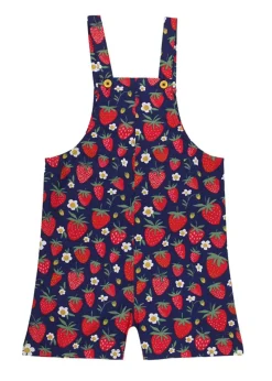 Lilly & Sid Red Strawberry Print Dungarees (0-8 Years)