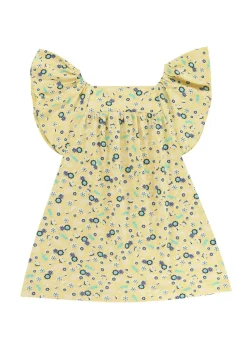 Lilly & Sid Yellow Sea Floral Print Dress (24 Months- 7 Years)