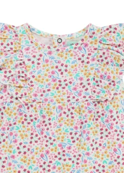 Lily & Sid Pink Mini Floral Print Dress & Legging Set (0 -  24 Months)