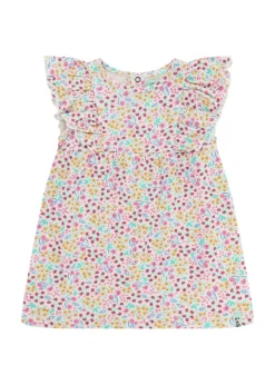 Lily & Sid Pink Mini Floral Print Dress & Legging Set (0 -  24 Months)