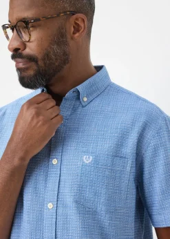 Lincoln Blue Textured Shirt
