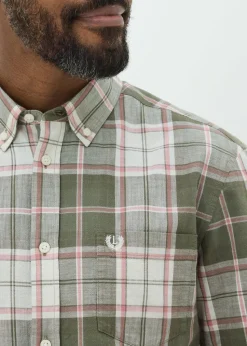 Lincoln Green Check Short Sleeve Shirt