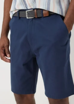 Lincoln Navy Belted Chino Shorts