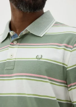 Lincoln Sage Stripe Polo Shirt