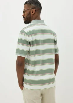 Lincoln Sage Stripe Polo Shirt