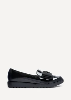 Linzi Cathy Black Patent Classic Slip On Loafer