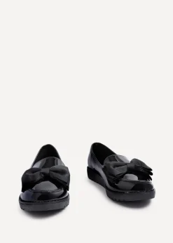 Linzi Cathy Black Patent Classic Slip On Loafer