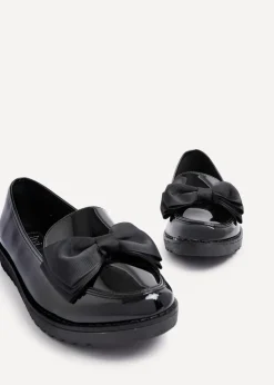 Linzi Cathy Black Patent Classic Slip On Loafer