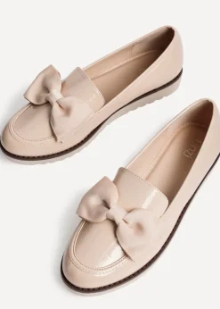 Linzi Cathy Camel Patent Classic Slip On Loafer