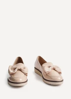 Linzi Cathy Camel Patent Classic Slip On Loafer