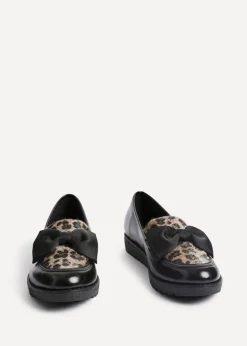 Linzi Cathy Multi Leopard Print Classic Slip On Loafer