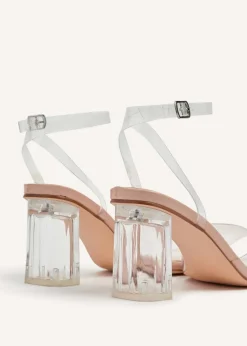 Linzi Cindy Sand Perspex Sandal