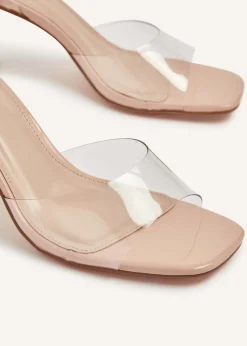 Linzi Cindy Sand Perspex Sandal