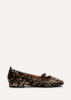Linzi Cressida Leopard Print Ballet Pump