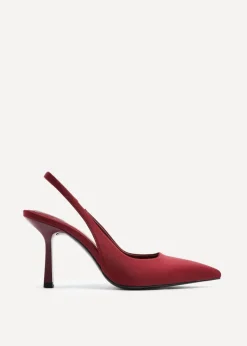 Linzi Dash Burgundy Scuba Court Heel