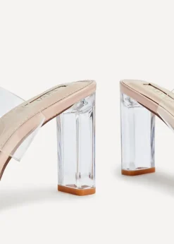 Linzi Deni Nude Perspex Mule