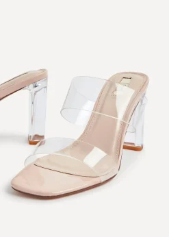 Linzi Deni Nude Perspex Mule