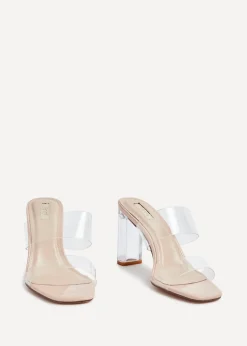 Linzi Deni Nude Perspex Mule