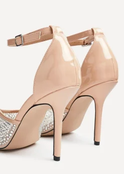 Linzi Erica Sand Patent Stiletto Heel