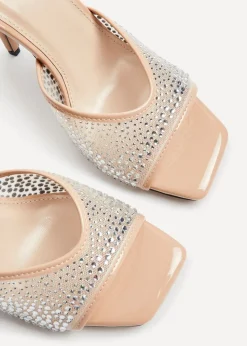 Linzi Erica Sand Patent Stiletto Heel