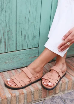 Linzi Essential Dusky Pink Slip On Sandal