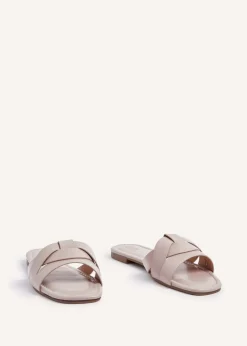 Linzi Fletcher Mocha Faux Leather Slider