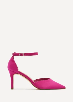 Linzi Maci Fuchsia Suede Stiletto Court Heel