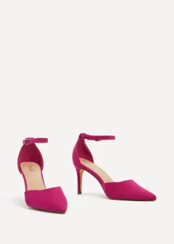 Linzi Maci Fuchsia Suede Stiletto Court Heel