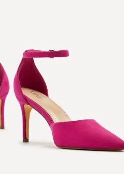 Linzi Maci Fuchsia Suede Stiletto Court Heel