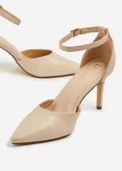 Linzi Maci Sand Nappa Stiletto Court Heel