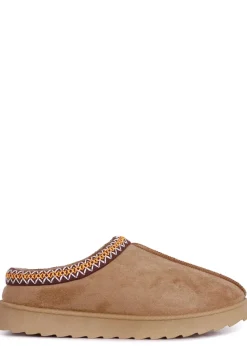 Linzi Tammy Chestnut Suede Slipper