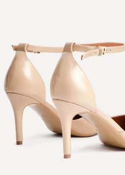 Linzi Thea Camel Faux Leather Classic Stiletto Court Heel