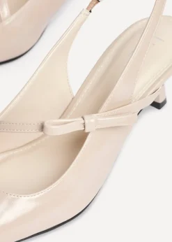 Linzi Timeless Sand Faux Leather Court Heel