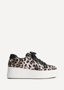 Linzi Twyla Leopard Print Platform Trainer