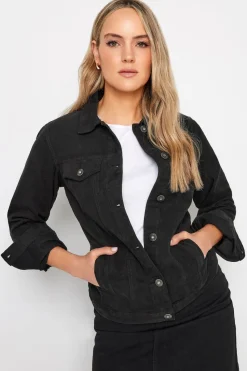 Long Tall Sally Black Denim Button Through Jacket