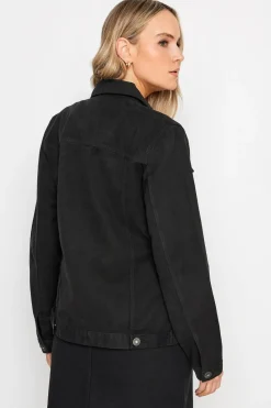 Long Tall Sally Black Denim Button Through Jacket