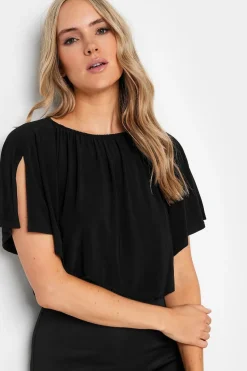 Long Tall Sally Black Scuba Midi Dress