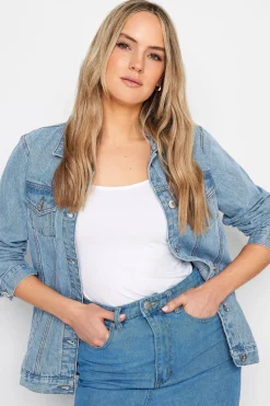 Long Tall Sally Blue Mid Wash Denim Jacket