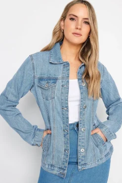 Long Tall Sally Blue Mid Wash Denim Jacket