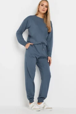 Long Tall Sally Denim Blue Cuffed Joggers