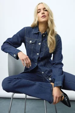 Long Tall Sally Indigo Blue Denim Jacket