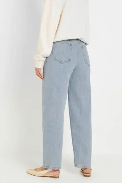 Long Tall Sally Light Blue Wash Barrel Leg Jeans