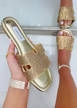 Love Lemonade Gold Crystal Lush Halo Sliders