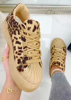 Love Lemonade Leopard Sparkly Crystal Eternal Trainers