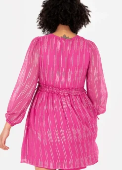 Lovedrobe Pink Mini Dress with Side Ties