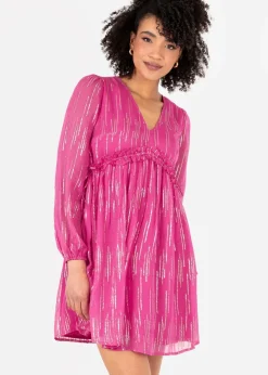 Lovedrobe Pink Mini Dress with Side Ties