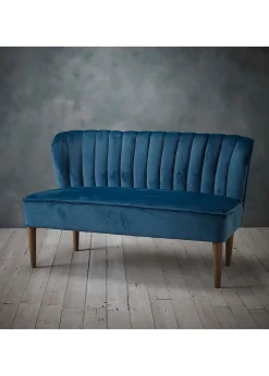 LPD Furniture Bella 2 Seater Sofa Blue