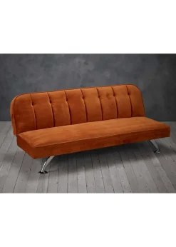 LPD Furniture Brighton Orange Sofa Bed