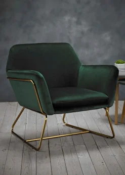 LPD Furniture Charles Armchair Racing Green (765x660x755mm)