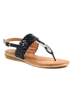 Lunar Black Dawley Sandal